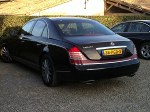 A nice Maybach.  Wish the photo showed you the interior - believe me, it wouldn't suck to tour in this ride.